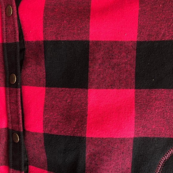 Orvis Women's Flannel Shirt Jacket Fleece Lined XXL 2XL Plaid Pink 100% Cotton - Picture 13 of 13